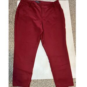 Eloquii Pants 18 Burnt Orange Straight Leg Stretch Business Casual Corpcore Chic
